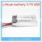 For RC Airplane X5C Upgrade the battery 852540 3.7V 650mAh high rate Li-Po battery