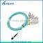 Multimode Simplex 8,12,24 Cores MPO to 8LC Jumper Cable Fiber Optic Assembly Cable