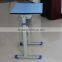 Angle adjustable desk with chair for two student
