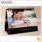 China factory wholesale art design paper spiral desktop calendar