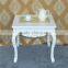 Rectangular wood mdf living room furniture center adjustable height white coffee table