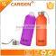 Safety frosted glass candy color water bottle