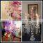 Beautiful flower shape crystal lotus candleholder