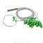 high quiality mini type fiber optical plc splitter 1x8, 0.9mm stelel tube fiber optic splitter