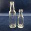 mini small empty square glass wine bottle