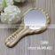 China factory cheap makeup wood wooden frame hand mirror
