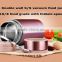 Double wall stainless steel vacuum insulated food jar, food grade insulated food flask, keep hot cold thermos food flask