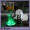 Wedding supplies wine bottle under vase LED centerpiece base 4" glass vase