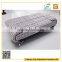 Modern red color one person fabric sofa bed with removable arms for living room