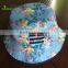 Fashion and high quality custom sublimation bucket hat floral bucket hat