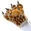 Dark Camel Leopard Pattern Design Stylish Classic Pure Wool Scarf Shawl Wraps