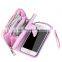 multifunction mobile phone leather holder zipper card wallet