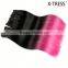 16inch100g 1b shed free straight pink ormber two tone color heat resistant high tempreture tight double drawn synthetic weft