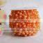 wedding factory wholesale pink 3+8MM faux round pearl ball christmas wired bead garland flower string for centerpiece by roll