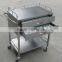 Stainless Steel Medical Cart with Drawer
