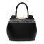 Fashion Ladies Bicolor Pu Shoulder Bag Shopping Handbag