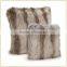 New Product Silver Fox 18" Square Faux Fur Pillows