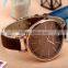 Fashion Classic Brown Leather Band Ladies Women's Quartz Watch