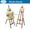 in stock 1.45m brown pine wood painting display easel wholesale