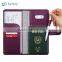 Passport holder with botton and zipper