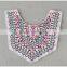Wholesale bright coloured ethnic embroidery collar, embroidery beads collar appliques wholesale