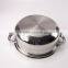 12Pcs Silver Stainless Steel Cookware Set With Glass Lid
