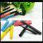 Synthetic colorful aluminum handle makeup lip brush