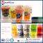 cheap plastic tea cups, customized logo reusable plastic bubble tea cup, PP bubble tea glass