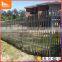 W section angle iron rail high security anti-vandalism features galvanised steel palisade fences
