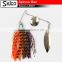 SGLD-LB001Artifical fishing spinner bait, copper head with resin skirts