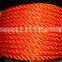 3 strand 16mm twisted polyethylene fishing rope nylon rope