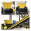 recycling HD-PE bottles by single shaft shredder 2107