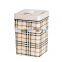 European Style Plastic Trash Can Bucket Square With Lid Trash Bin 13L