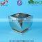BSCI Audit Factory Silver plating Ceramic Square planter with saucer