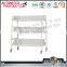 Factory Direct Sale Steel Rolling Book Cart With Wheels For Library