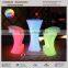 High boy portable thin waists drinking led glow table (TP110B)