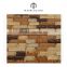 best price natural well polished marble and glass mosaic tiles