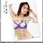 Wholesale stage performance clothing,ladies sequin embellished bra top for bellydance