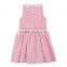 Children Girls Pretty Lace Collar Cotton Seersucker Dress HSD8069
