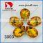 DZ-3003 Light Topaz and AB Pear Drop Fancy Stone with claw