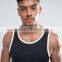 2017 Cheap New Design Custom Manufacture Black Color Gym Wear Comfortable 95% Cotton 5% Spandex Fashion Men's Tank Tops