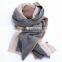 New design 3 layers 3 colors knitted cashmere scarves and shawls 2016