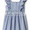 Solid Color Ruffle Baby Clothes Suspenders Wholesale High Quality Girl Casual Kids Dress
