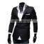 Mens Korean slim fit fashion blazer Suit Jacket black gray red size M to 2XL Male blazers Mens coat Wedding dress