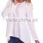 100%Polyester long sleeve woman blouse 2015,women tank tops in white