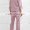 Custom 2017 striped cotton pajama set wholesale women nightwear sleepwear ladies nightwear pajama sets