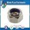 Made in Taiwan Prevailing Torque Type Hexagon Nut Plastic Insert DIN 985