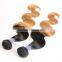 two toned color virgin malaysian human hair extension wholesale ombre malaysian remy hair weaving