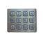 Custom illuminated Metal Rugged USB Metal Numeric IP65 Waterproof Metal Keypad