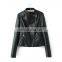 Black Women Faux Soft Leather Jackets Blazer Zippers Coat Motorcycle Outerwear